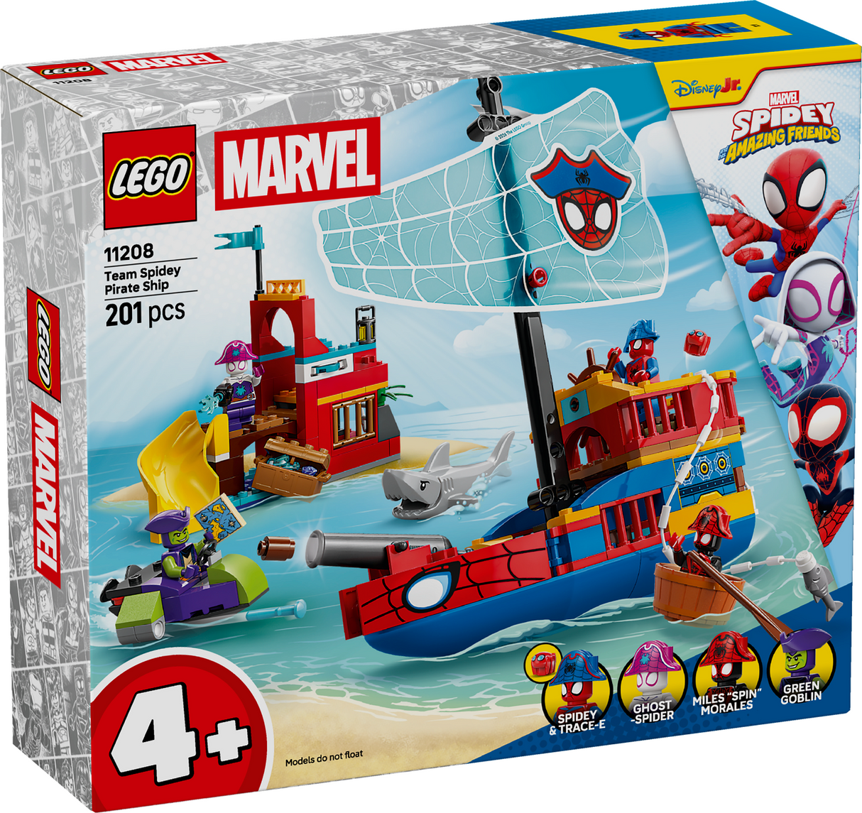 LEGO Team Spidey Pirate Ship 11208L