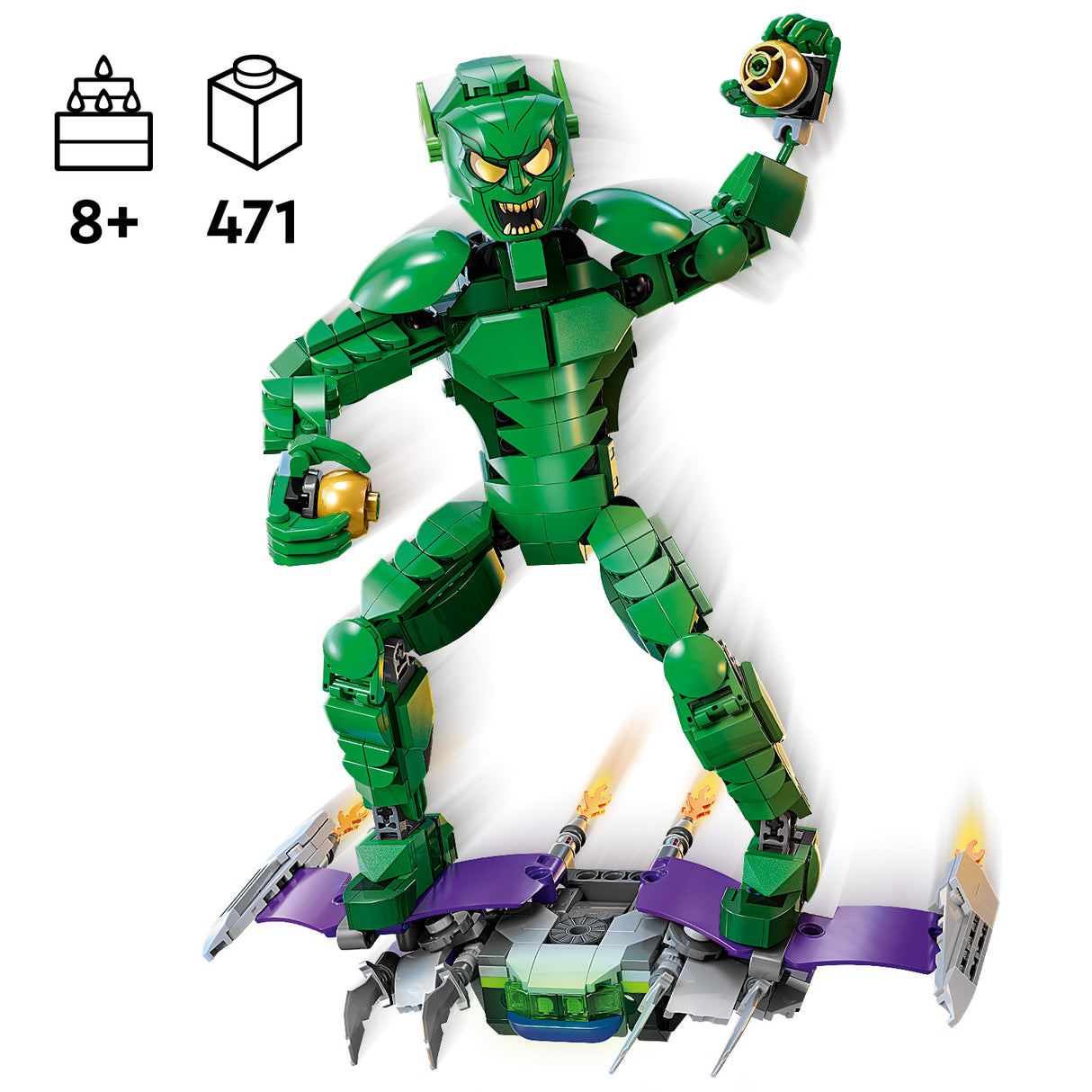 LEGO Marvel Green Goblin Construction Figure 76284L