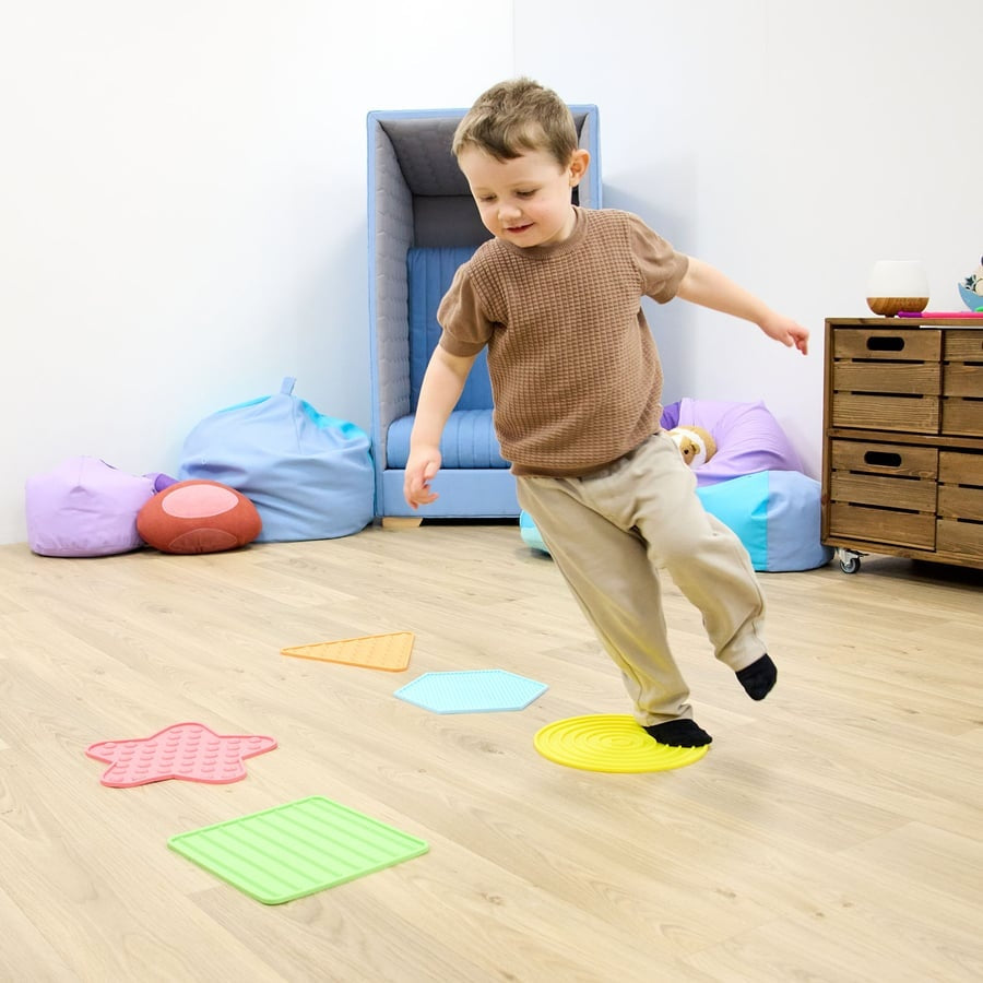 TTS Sensory Textured Floor Pads 10pk SD10568B