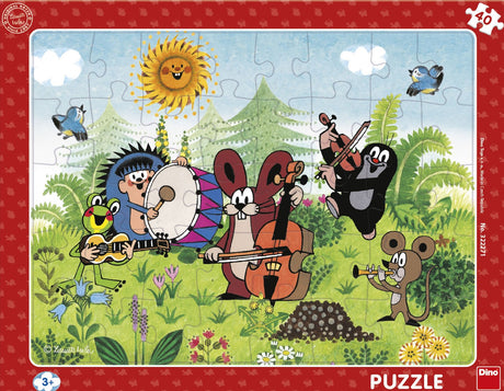 Dino Frame Puzzle 40 pc, The Mole and the Band 32227D