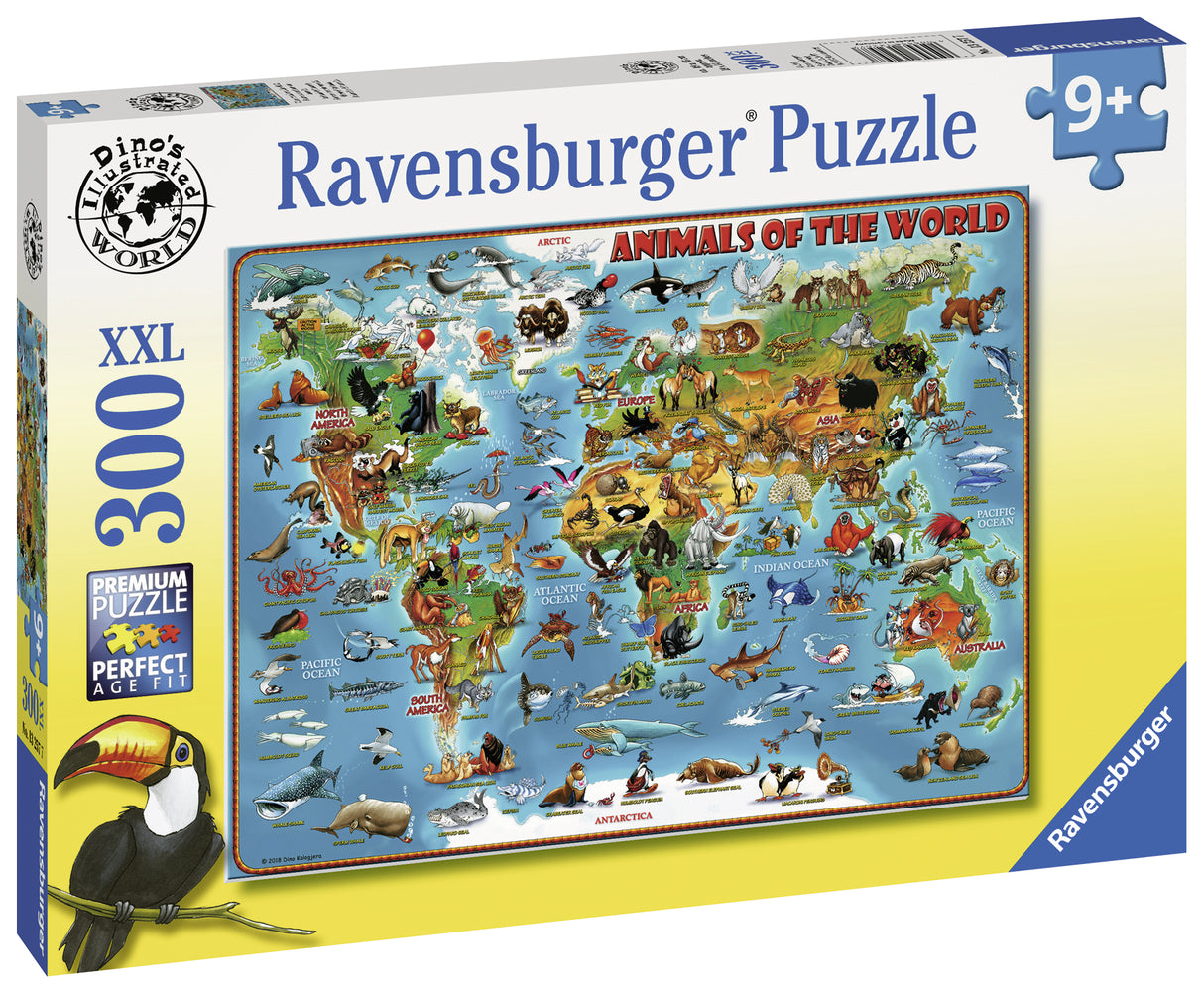 Ravensburger Puzzle 300 pc Animals of the World 132577V