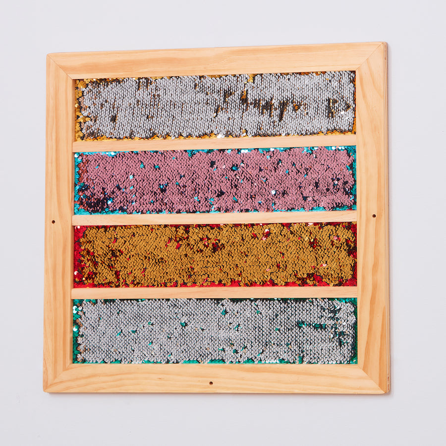 TTS Mark Making Sequin Stripe Board EY11006B