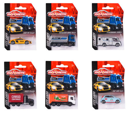 Majorette City Cars 6 Different 212057500B