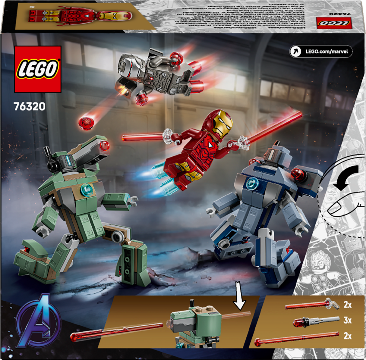 LEGO Super Heroes Iron Man & War Machine vs. Hammer Drones 76320L