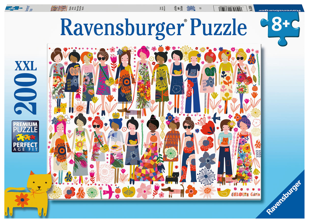 Ravensburger Puzzle 200 pc Flowers and Friends 133598V