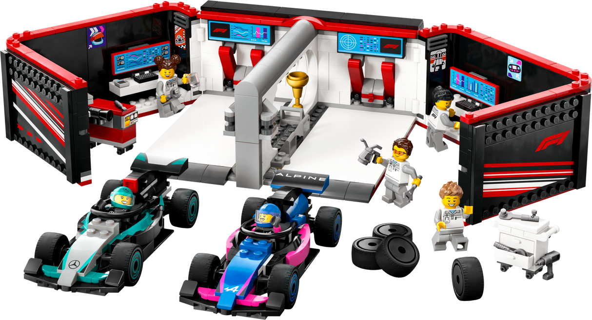 LEGO City F1 Garage & Mercedes-AMG & Alpine Cars 60444L