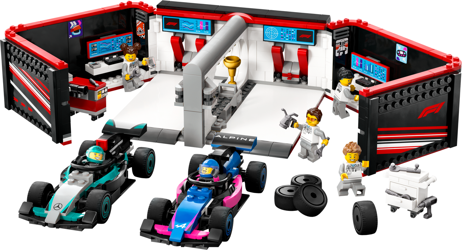 LEGO City F1 Garage & Mercedes-AMG & Alpine Cars 60444L