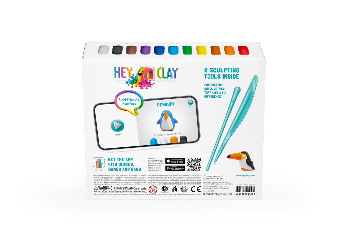 HEY CLAY Modeling Air-Dry Clay Birds  15013E