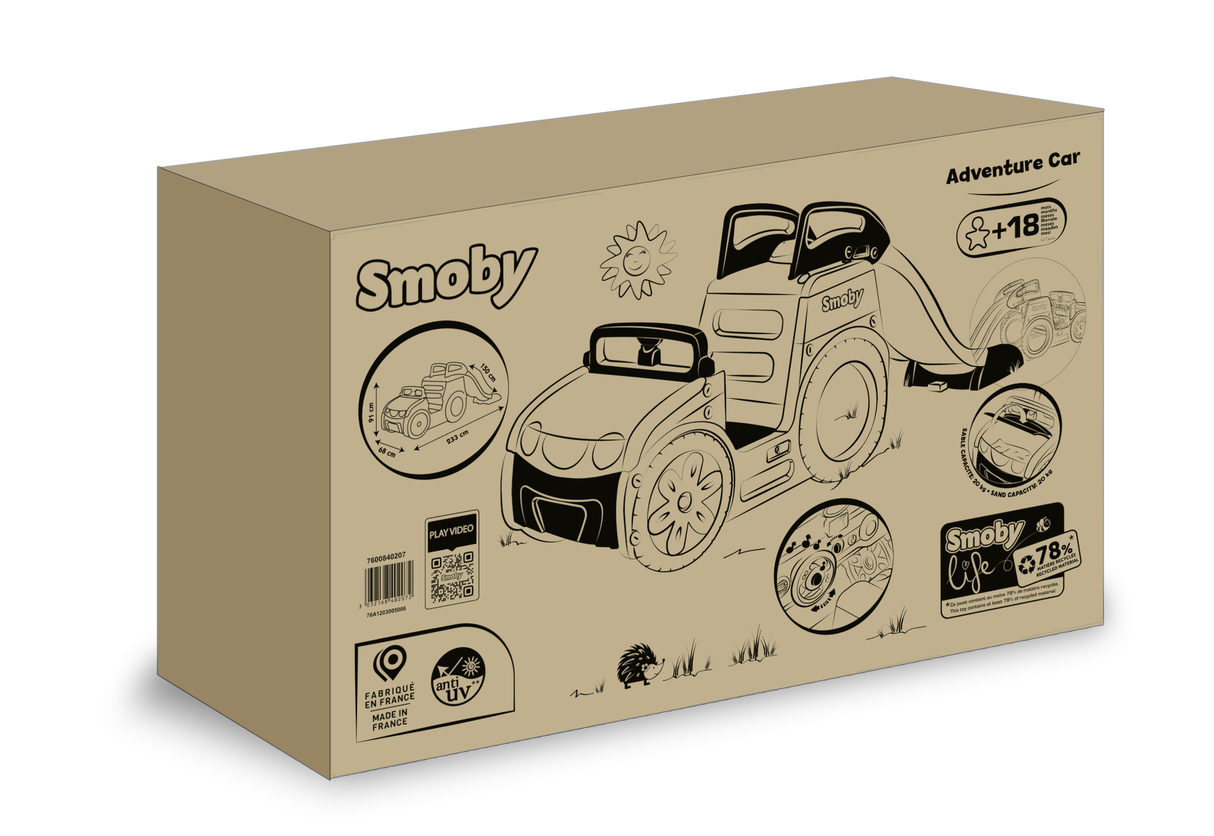 Smoby Adventure Car 3 in 1 840207S