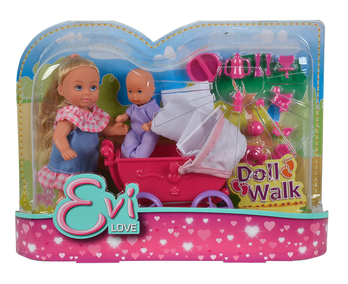 Simba Doll Evi Love With Stroller - 2 Different 105736241B