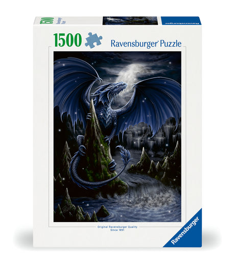 Ravensburger Puzzle 1500 pc Black Dragon 12000731V