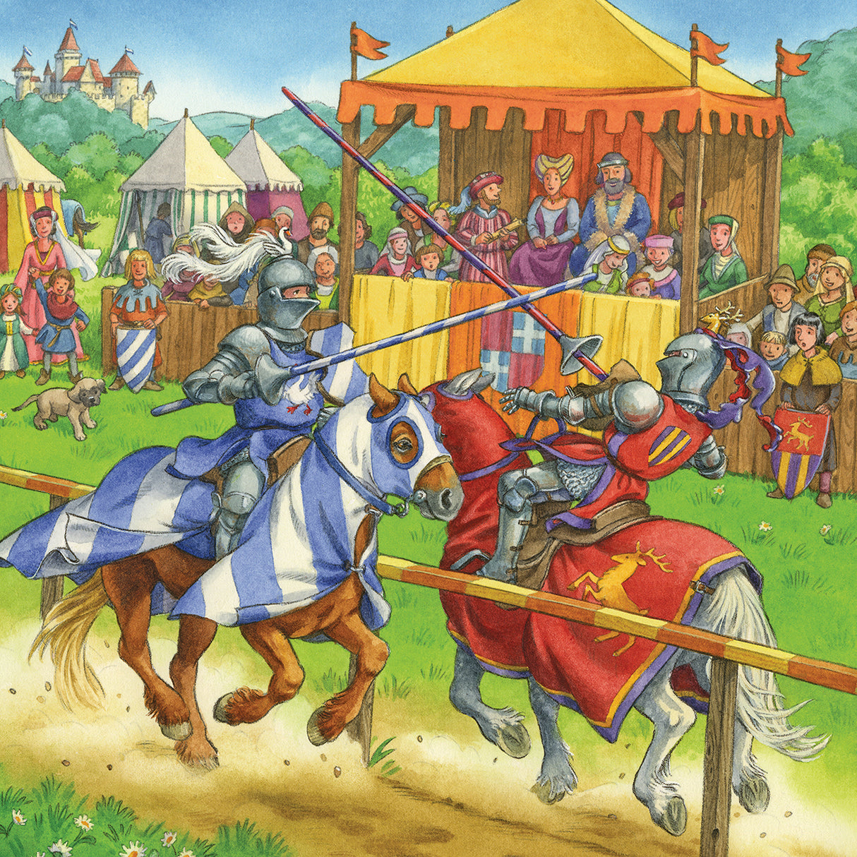 Ravensburger Puzzle 3x49 pc The Knight Tournament 051502V