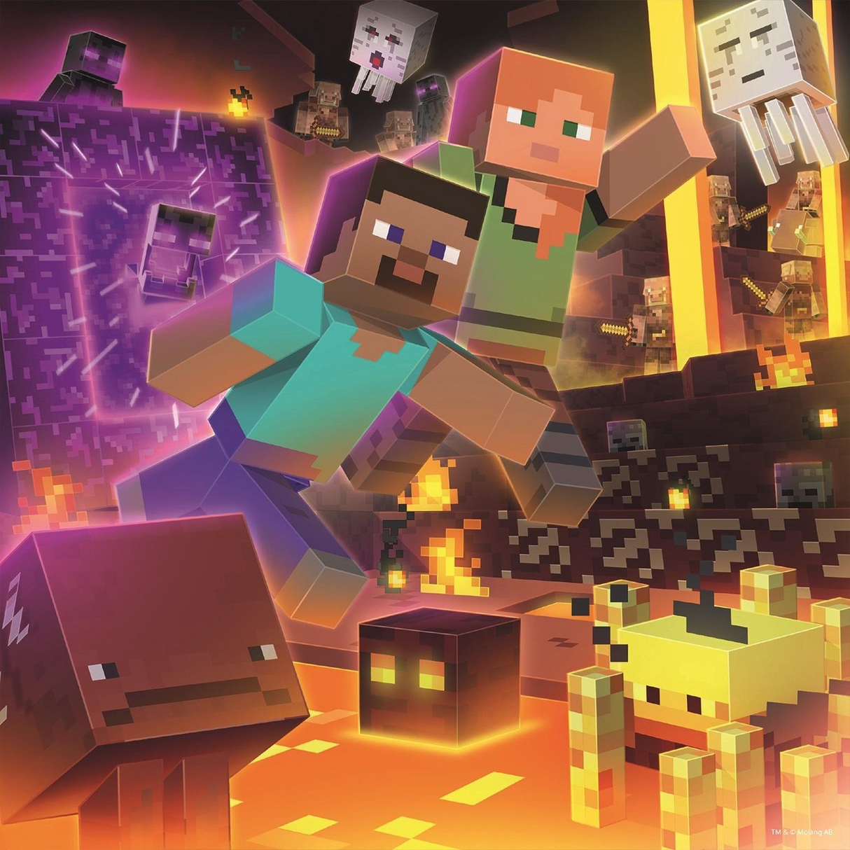 Ravenburgeri Puzzle 3x49 Pieces Minecraft 056217V