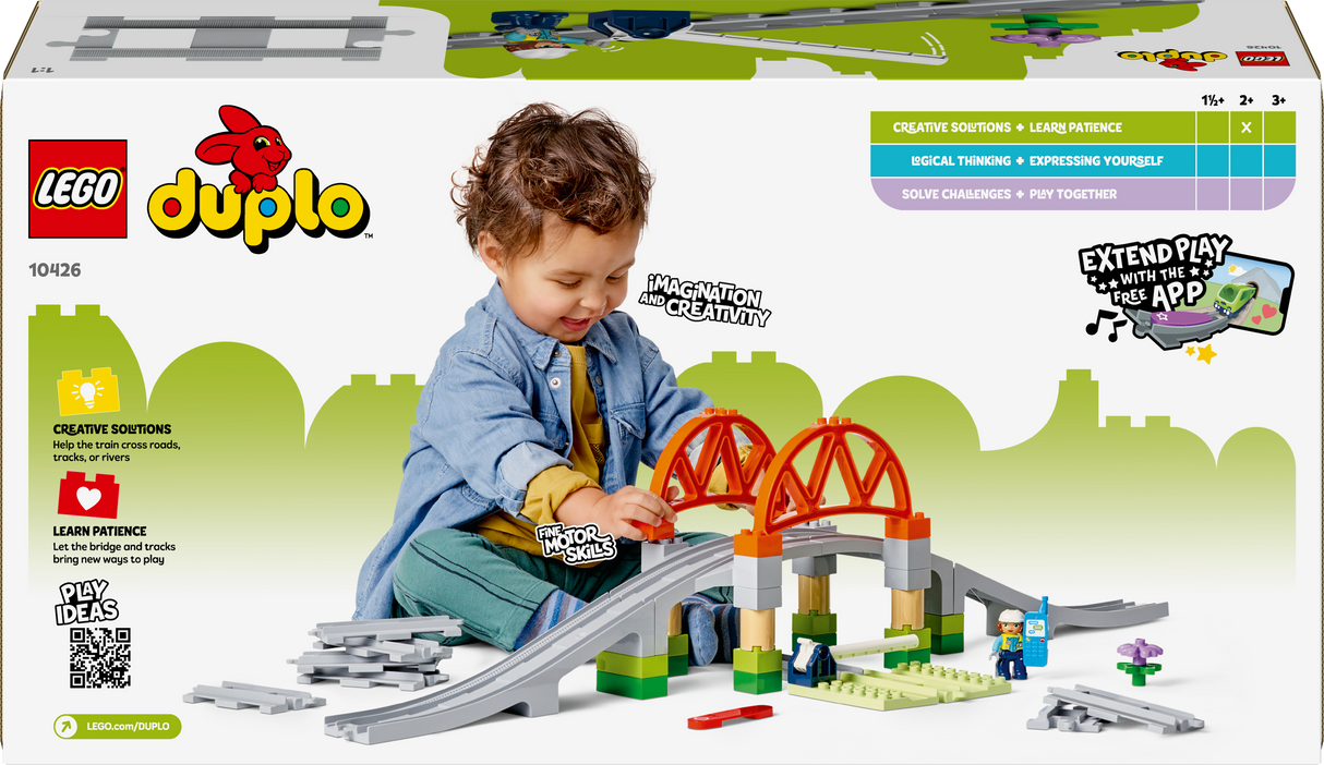 LEGO DUPLO Train Bridge and Tracks Expansion Set 10426L