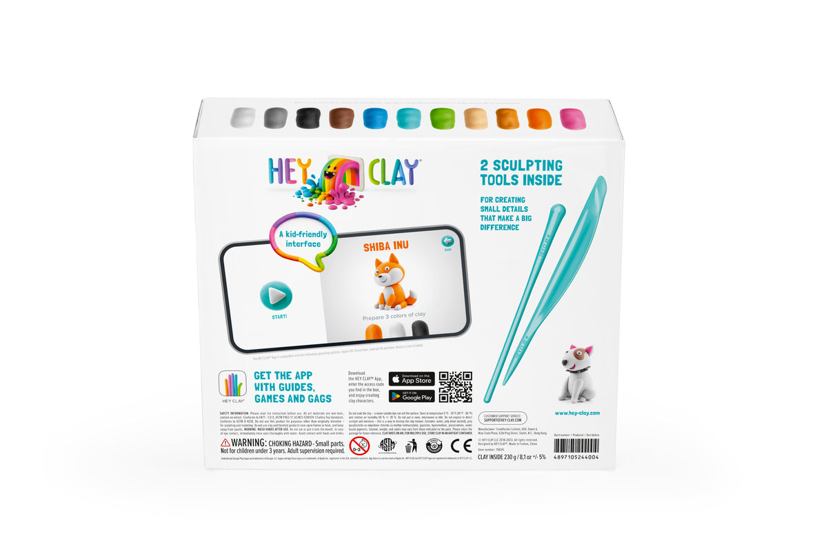 HEY CLAY Modeling Clay 15 pcs: Dog Selection 15024E