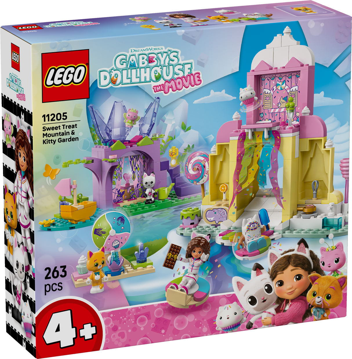 LEGO Gabby`s Dollhouse Sweet Treat Mountain & Kitty Garden 11205L