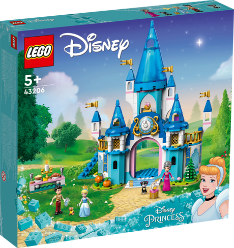 LEGO Disney Cinderella and Prince Charming's Castle 43206L