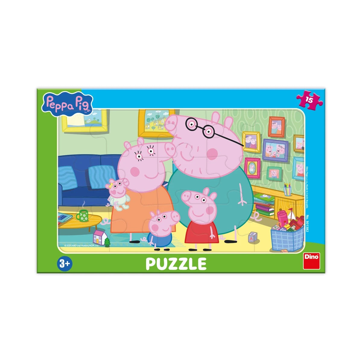 Dino Little Frame Puzzle: Peppa Big In Living Room 30138D