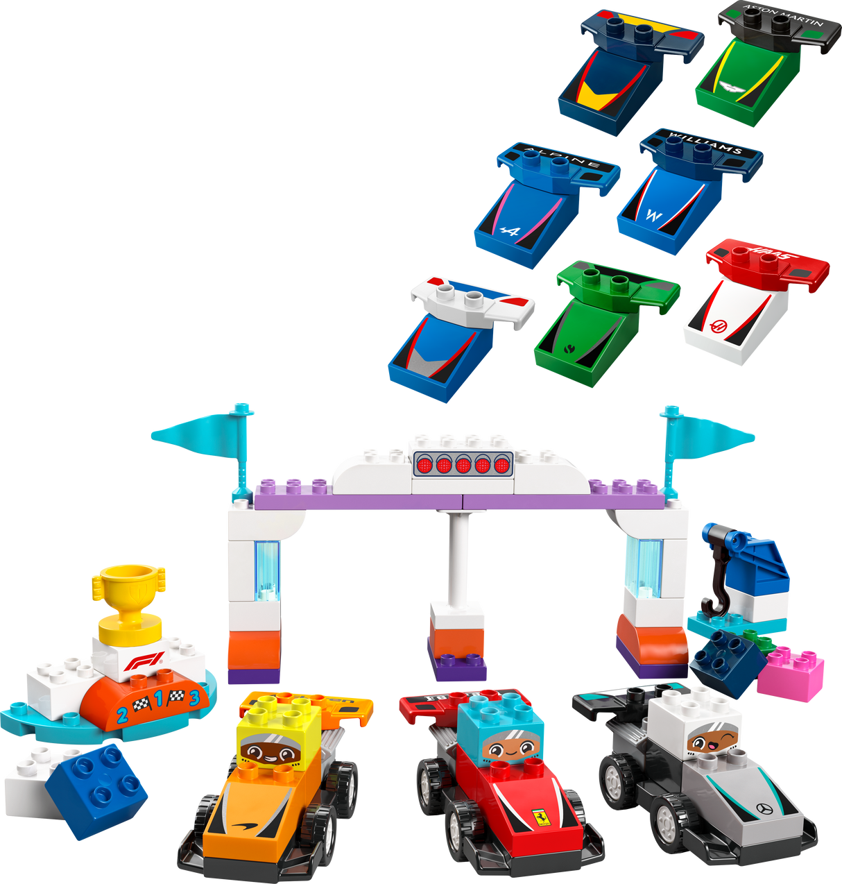 LEGO DUPLO F1 Team Race Cars & Drivers 10445L