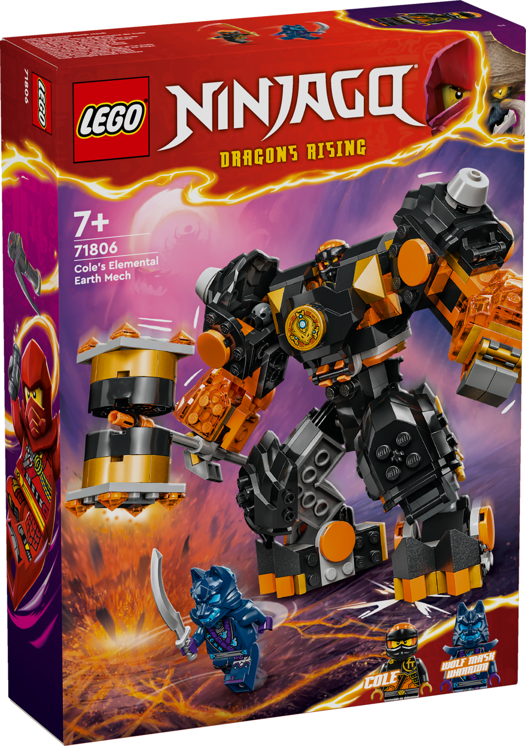 LEGO Ninjago Cole's Elemental Earth Mech 71806L