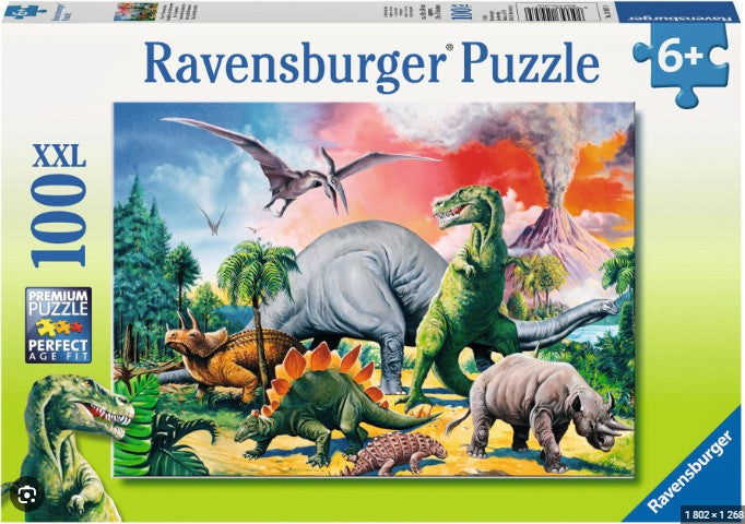 Ravensburger Puzzle 100 pc Among the Dinosaurs 109579V