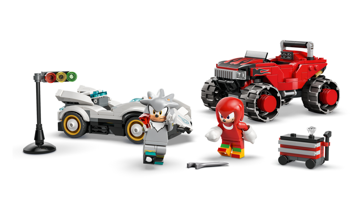 LEGO Sonic Silver's Car vs. Knuckles' Monster Truck 77118L