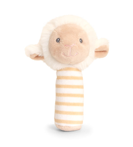 Keel Toys Soft Baby Lamb Stick Rattle 14 cm SE6728K