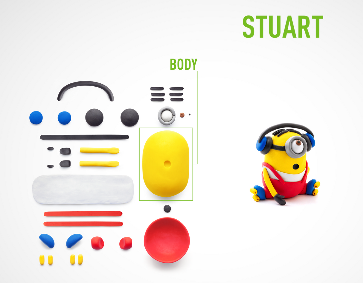 HEY CLAY Modeling Clay Minion Stuart  50180E