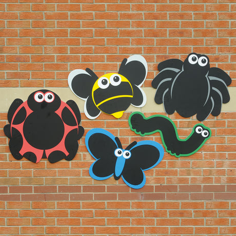 TTS Outdoor Mark Making Chalkboards 5pk Minibeasts AR01502B