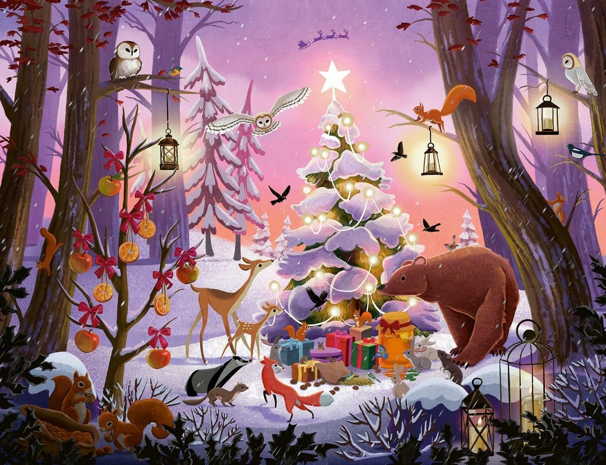 Ravensburger Puzzle 2000 Pieces: Christmas In The Forest 12001417V