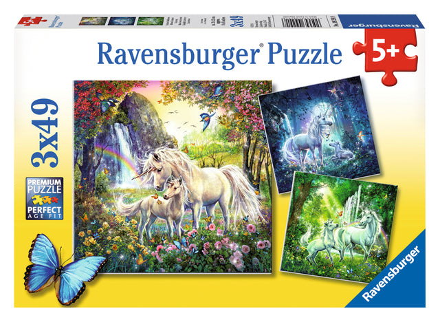 Ravensburger Puzzle 3x49 pc Beautiful Unicorns 092918V