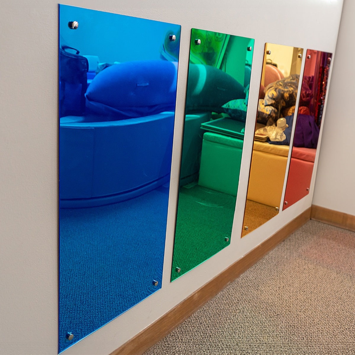 TTS Rainbow Wall Mirrors - Green EY06768B
