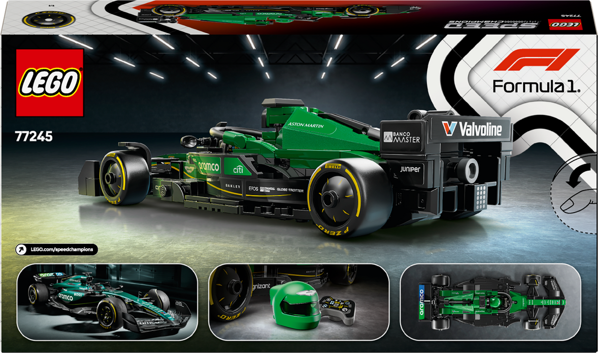 LEGO Speed Champions Aston Martin Aramco F1 AMR24 Race Car 77245L