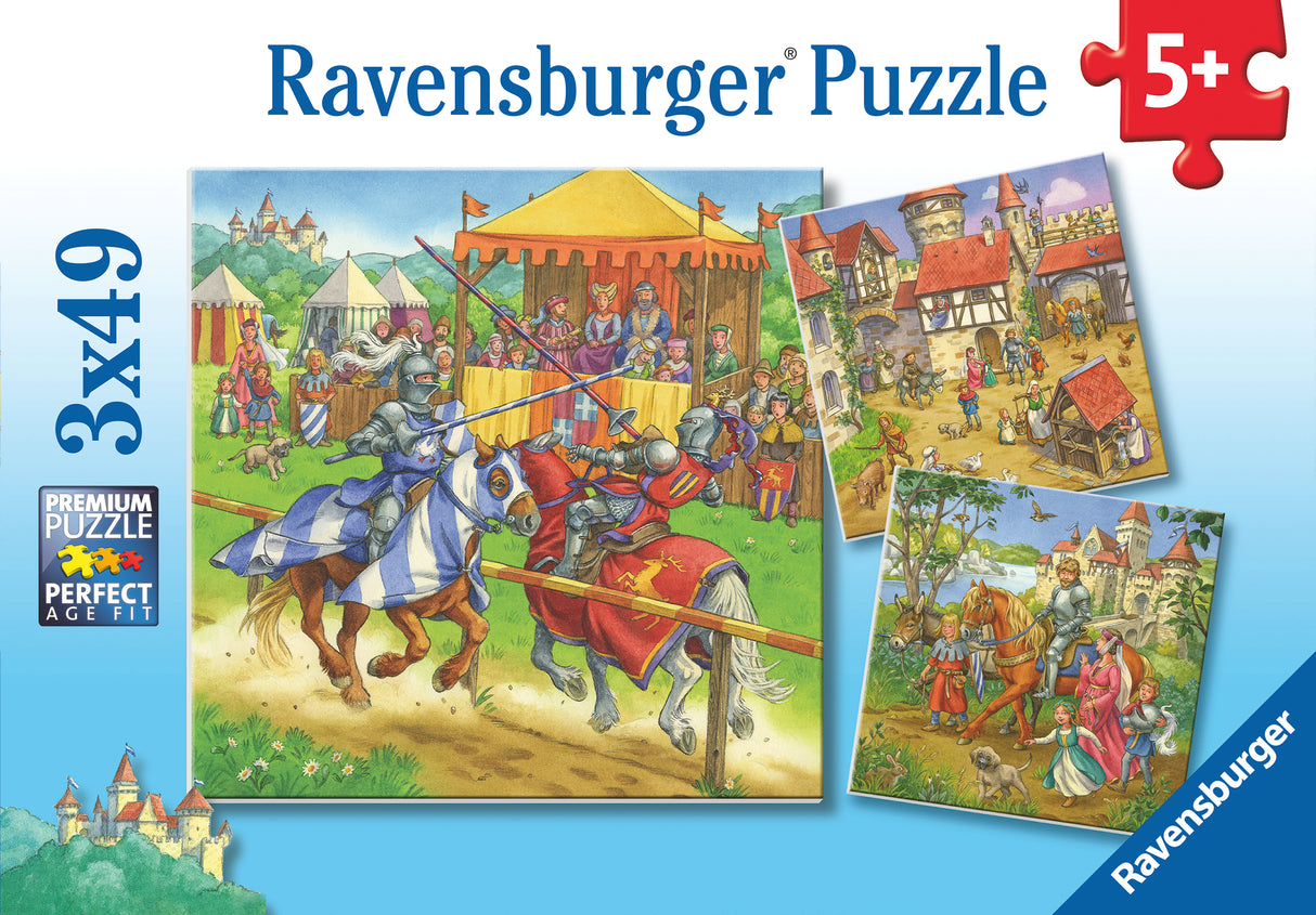 Ravensburger Puzzle 3x49 pc The Knight Tournament 051502V