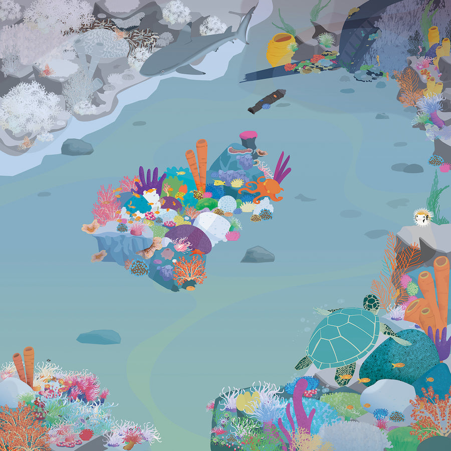 TTS Rugged Robot Coral Reef Mat IT10240B