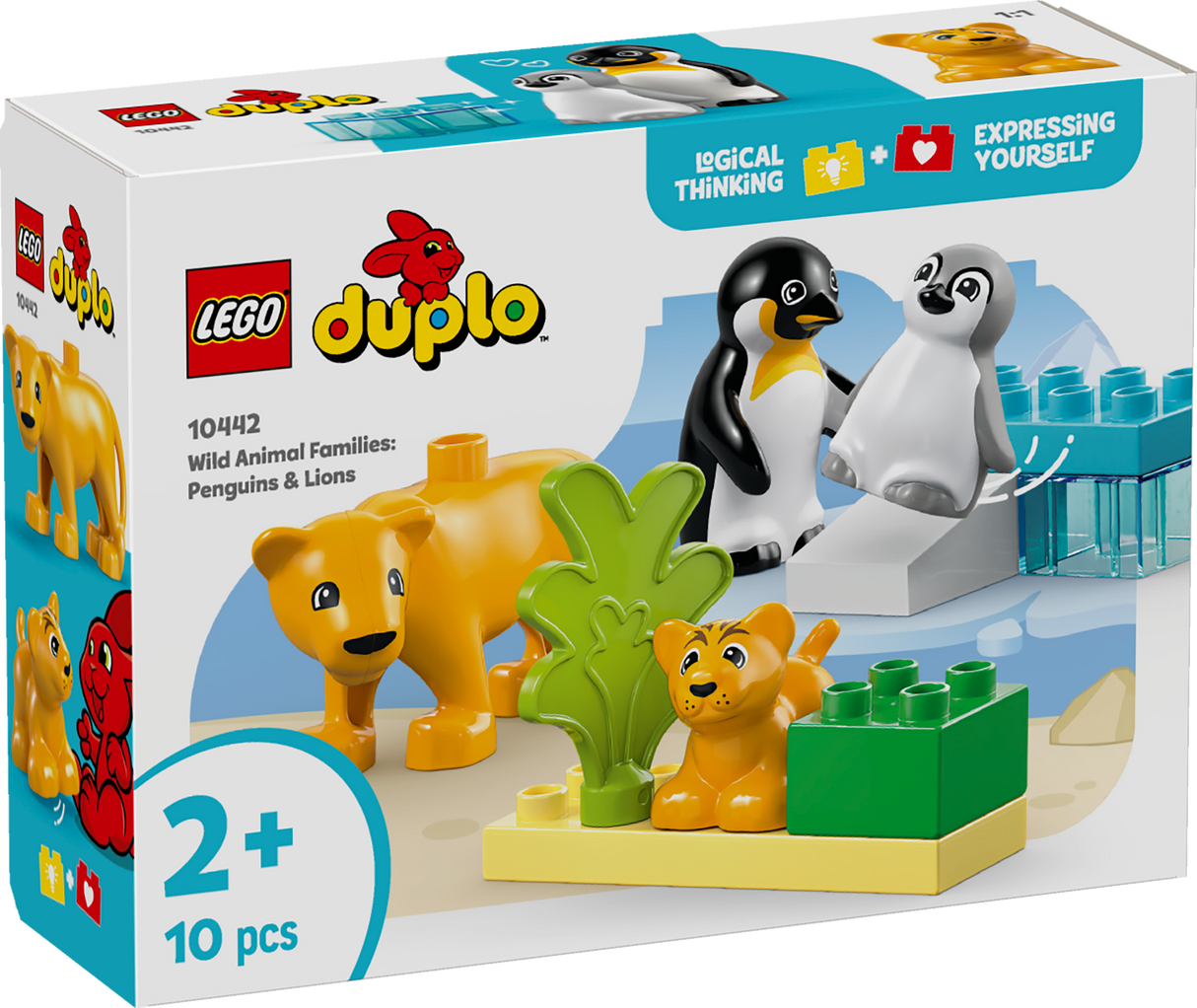LEGO DUPLO Wild Animal Families: Penguins & Lions 10442L