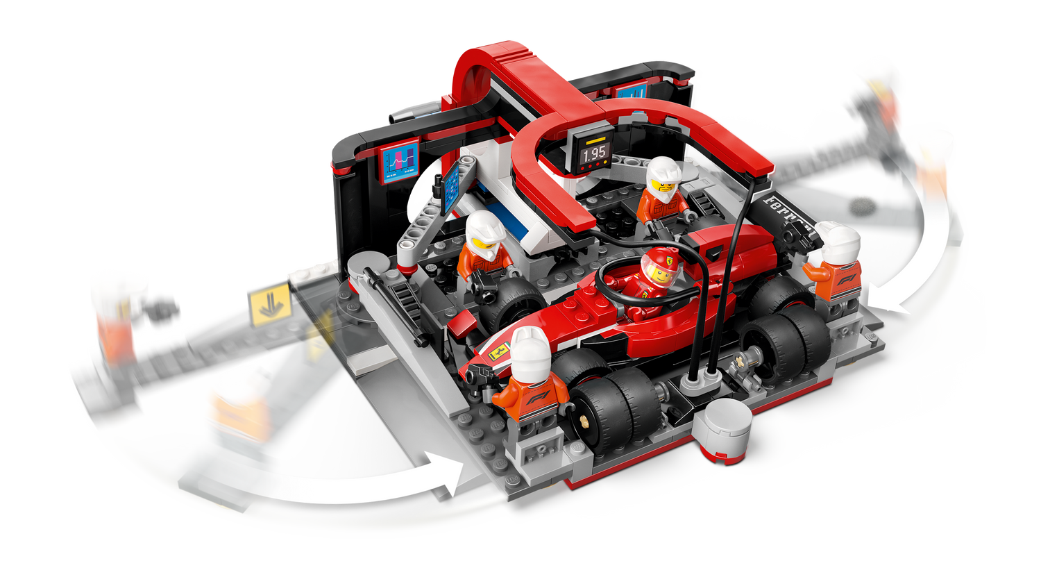LEGO City F1 Pit Stop & Pit Crew with Ferrari Car 60443L