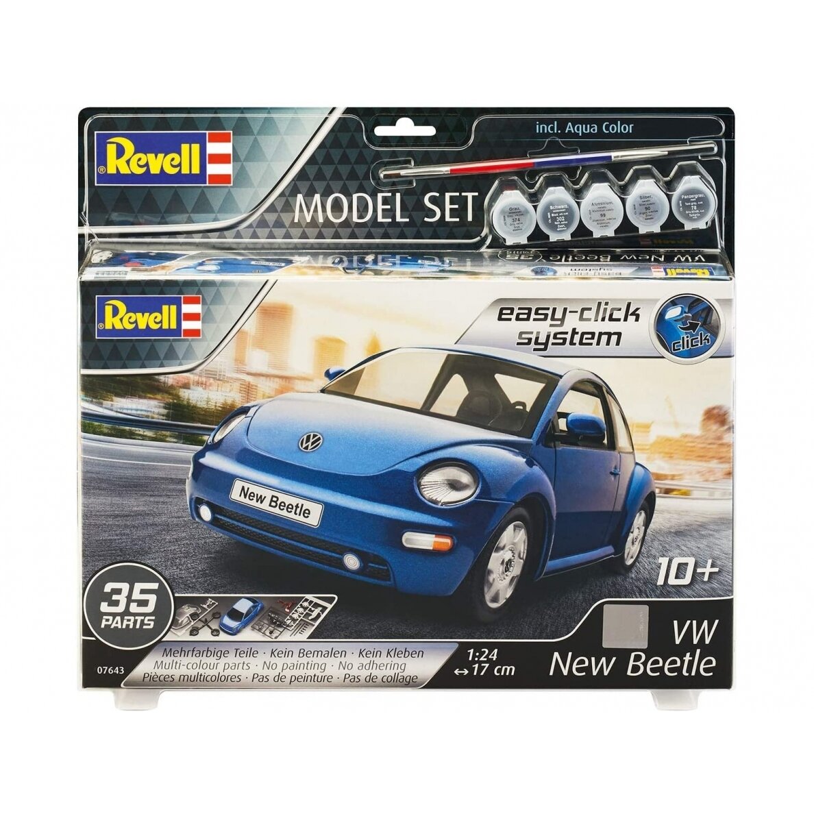 Revell Model Set VW New Beetle 1:24 Easy-Click 67643R