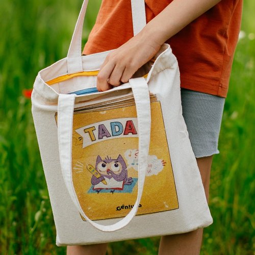 TADA Tote Bag with Zipper 045178G
