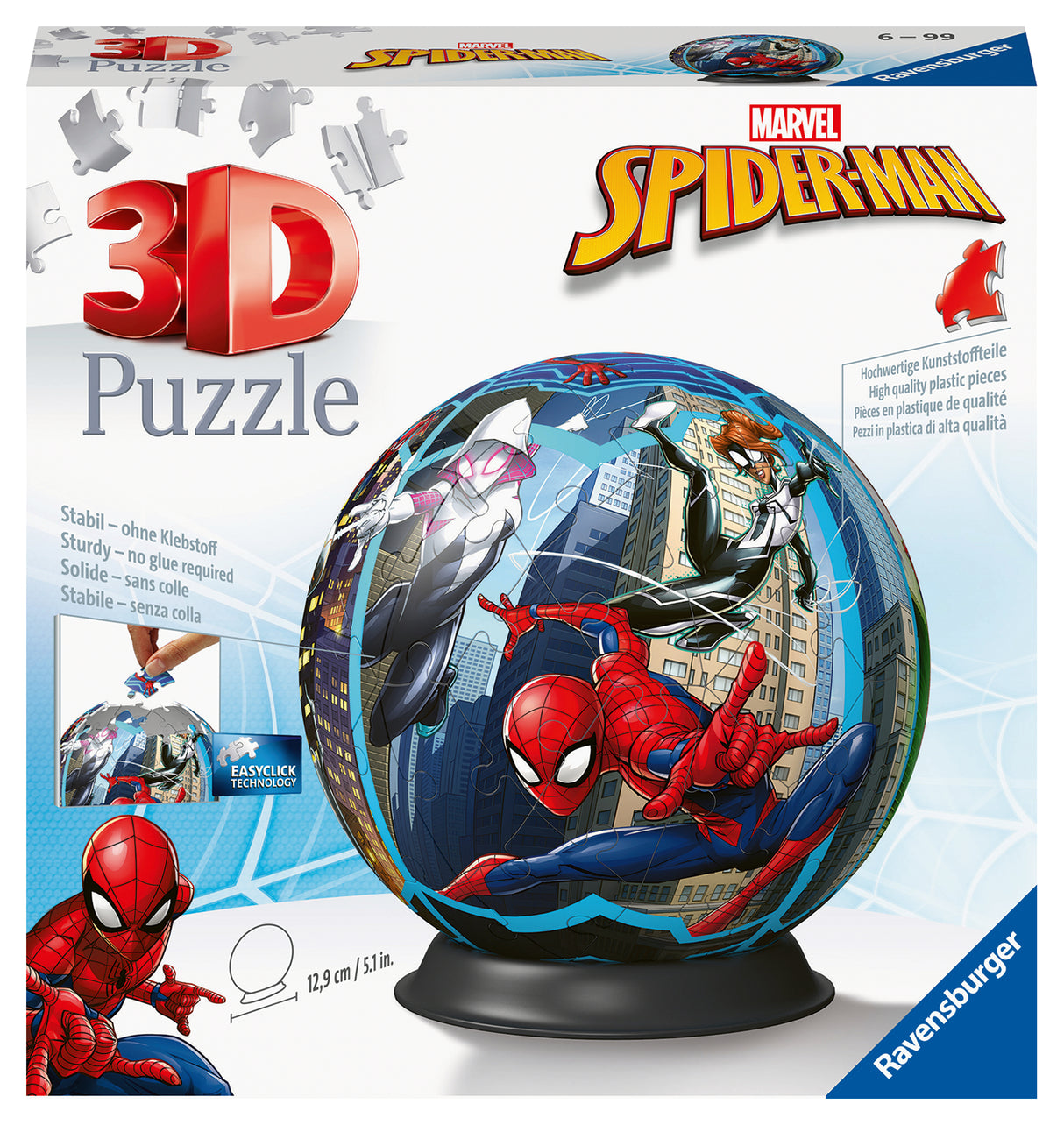Ravensburger 3D Puzzle Ball 72 pc Spiderman 115631V