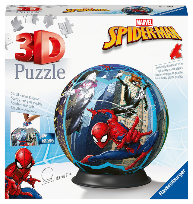 Ravensburger 3D Puzzle Ball 72 pc Spiderman 115631V