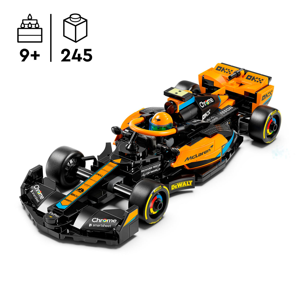 LEGO Speed Champions 2023 McLaren Formula 1 Race Car 76919L