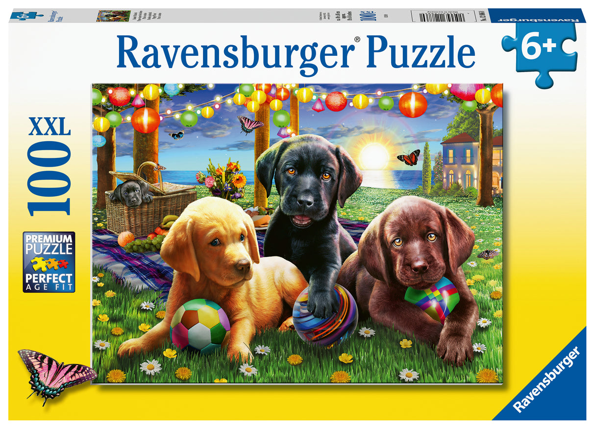 Ravensburger Puzzle 100 pc Puppy Picnic 128860V