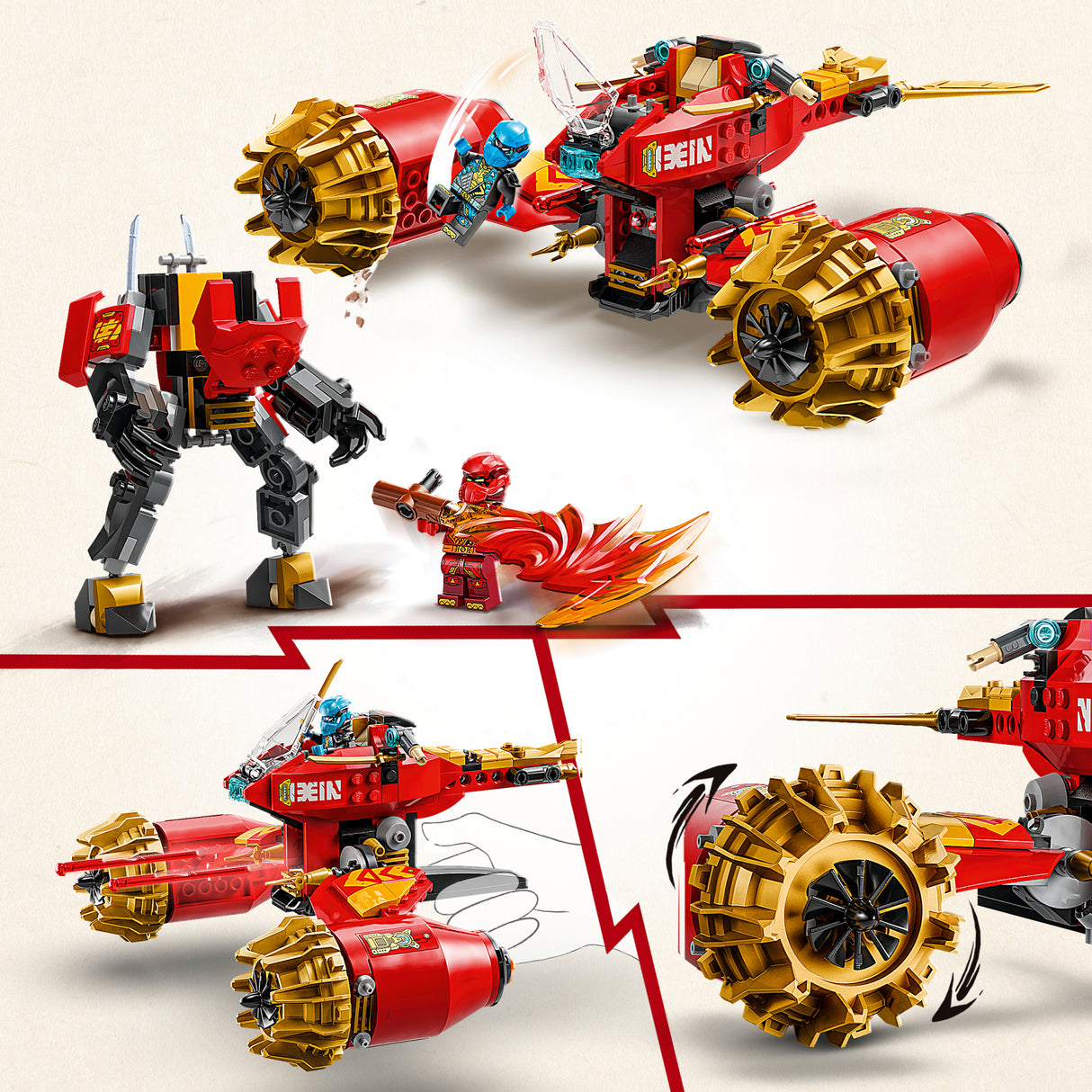 LEGO Ninjago Kai's Mech Storm Rider 71830L