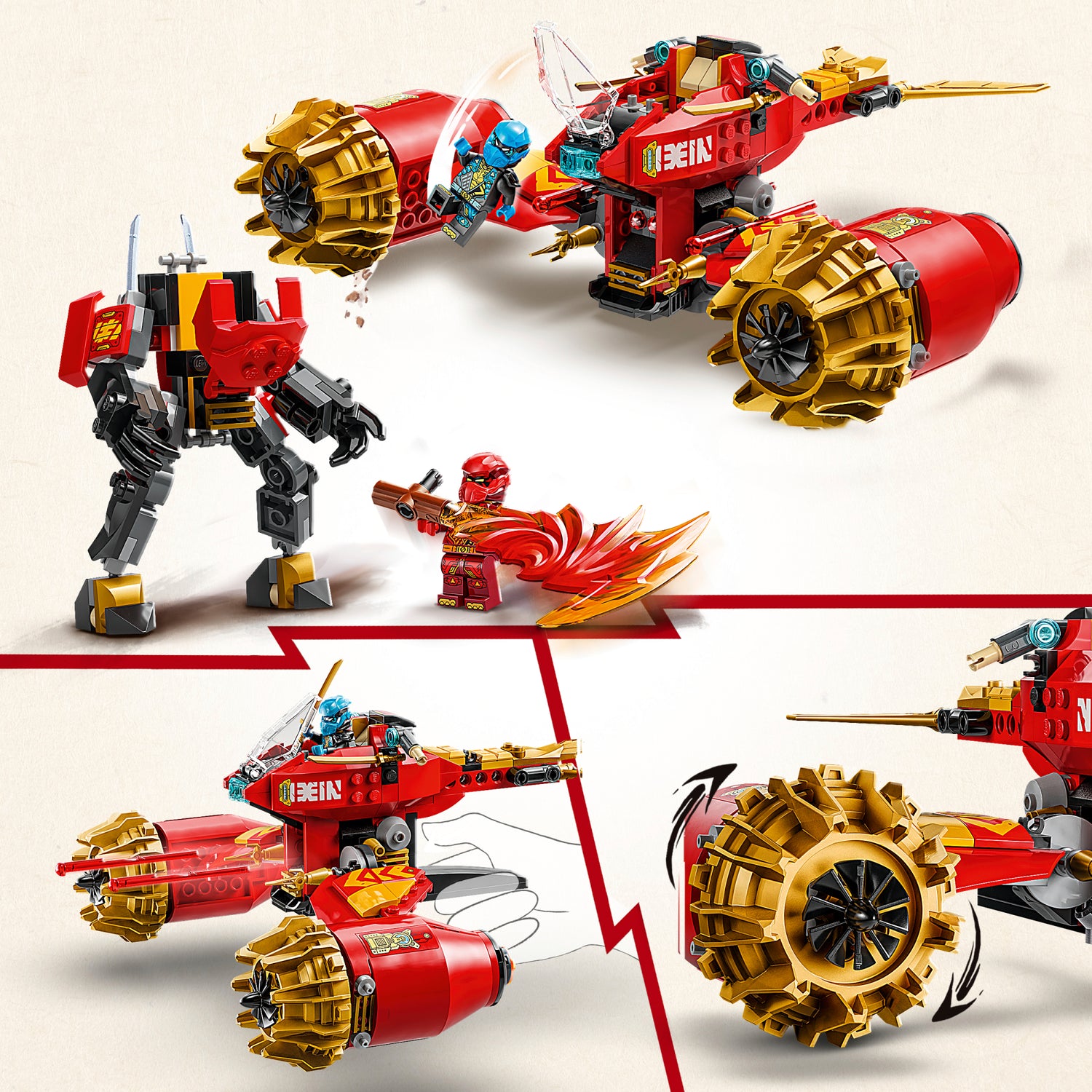 LEGO Ninjago Kai's Mech Storm Rider 71830L