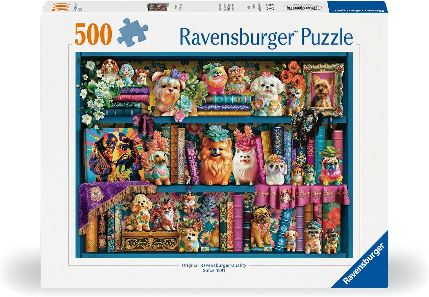 Ravensburger Puzzle 500 Pieces: Precious Porcelain Pups 12001466V