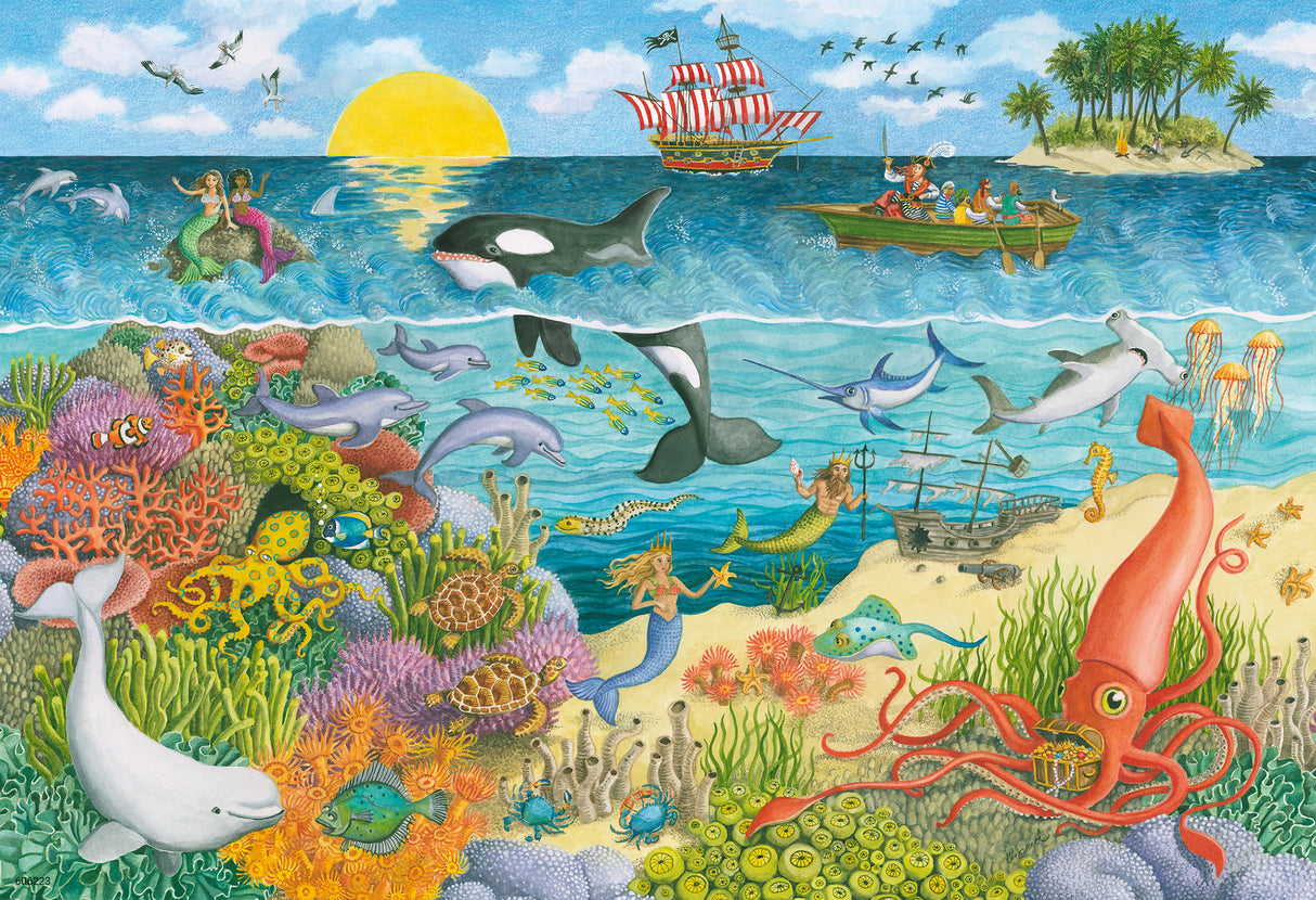 Ravensburger Puzzle 2x24 pc Pirates and Mermaids 056767V
