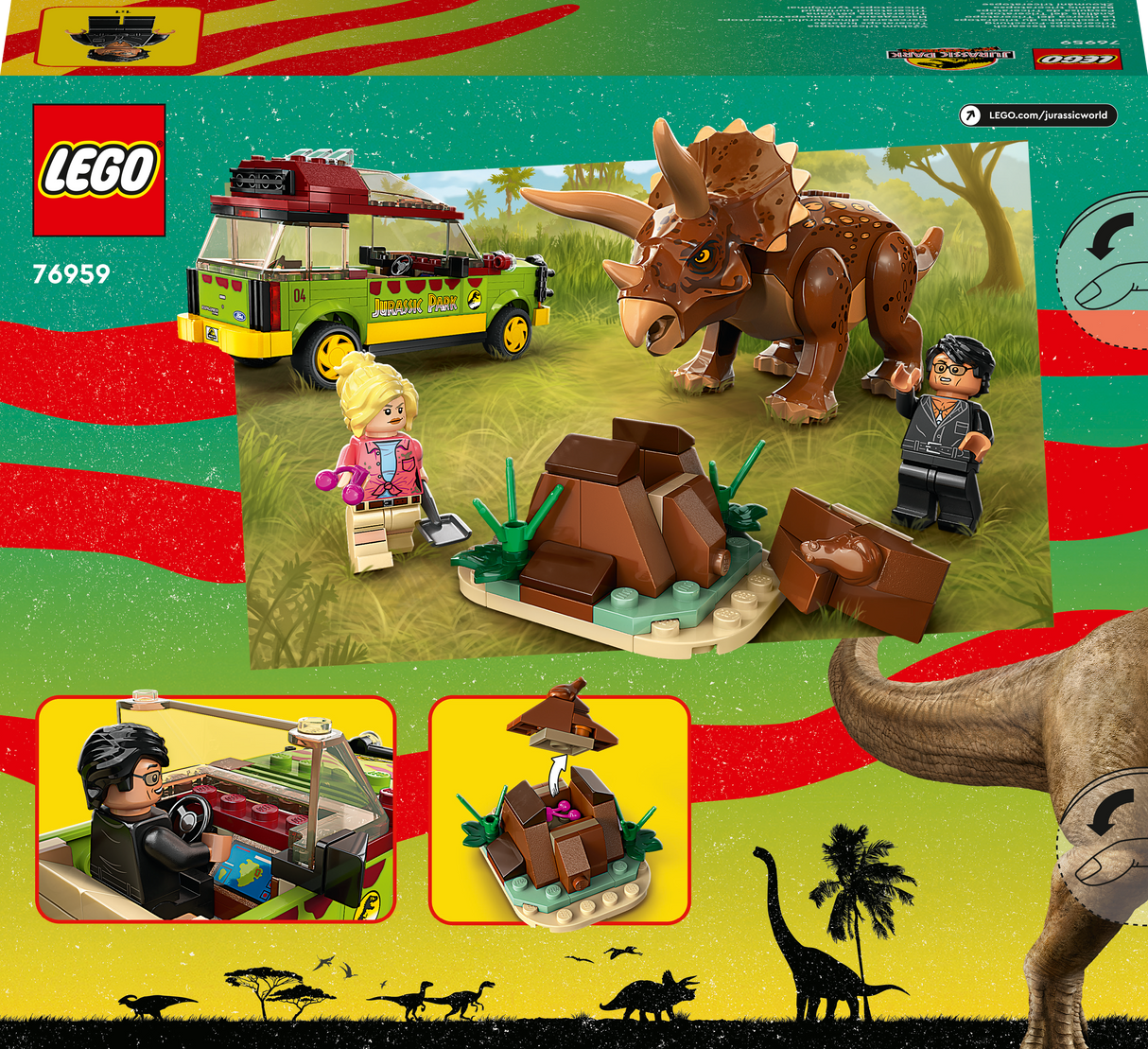 LEGO Jurassic World Triceratops Research 76959L
