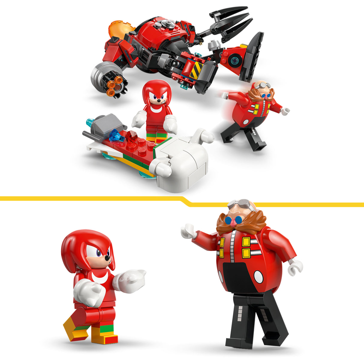 LEGO Sonic Knuckles vs. Dr. Eggman Egg Crusher Mech 77005L