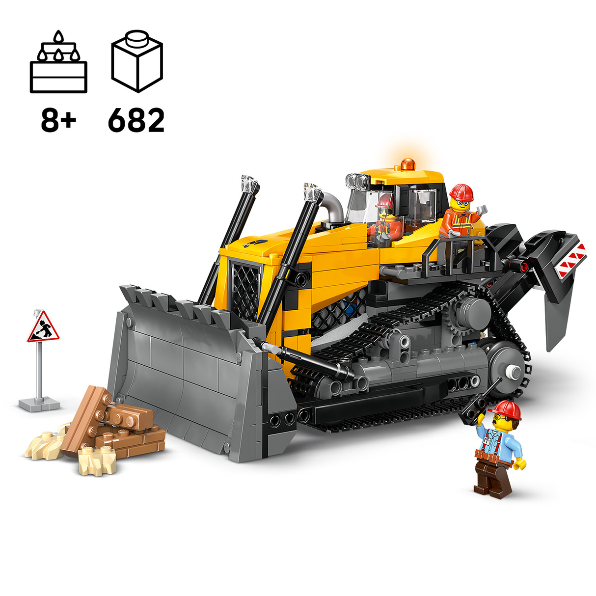 LEGO City Yellow Bulldozer with Front Loader
 60466L